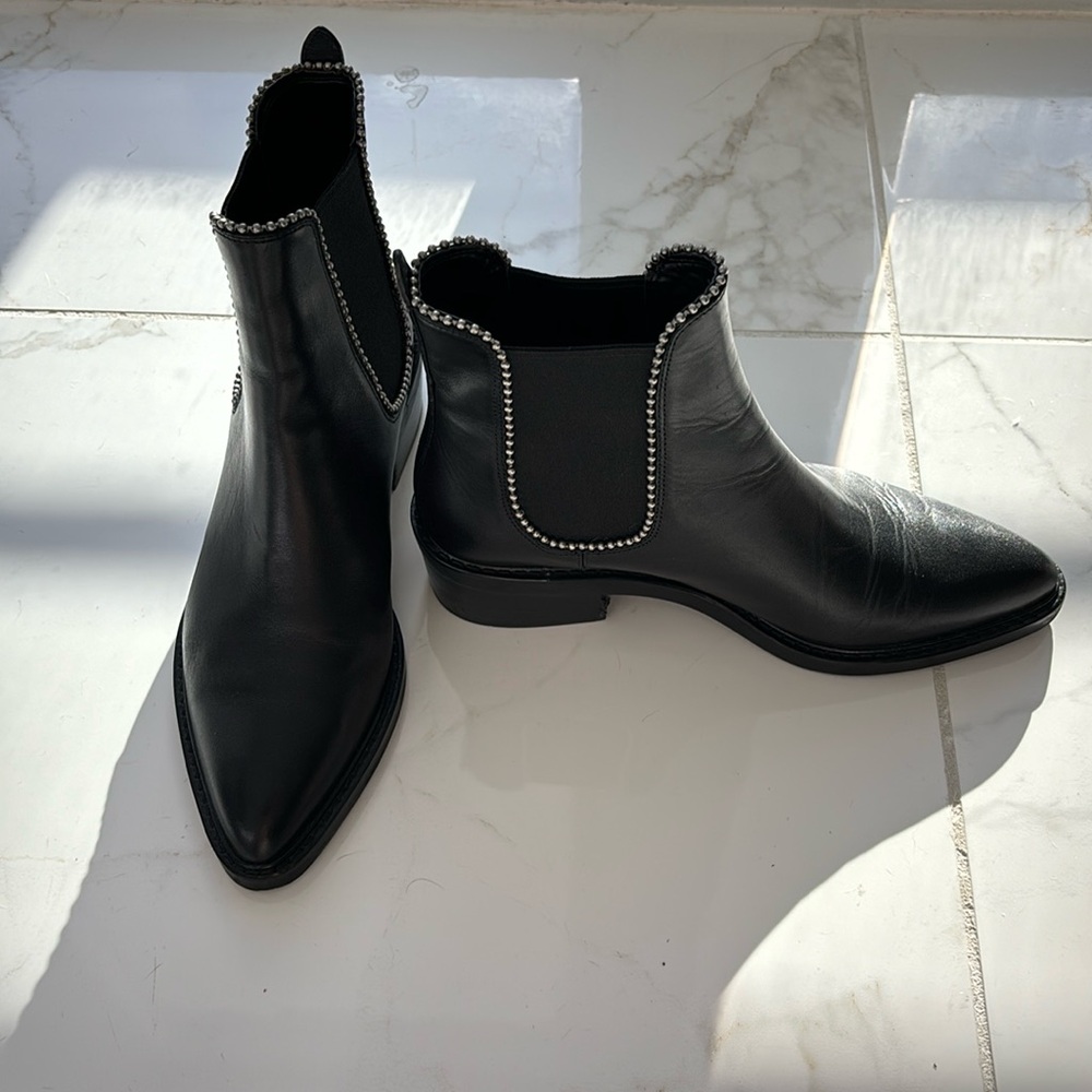 Coach Black Ankle Boots Size 6.5